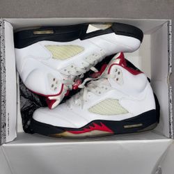 2012 Fire Red Jordan 5s - Sz 10