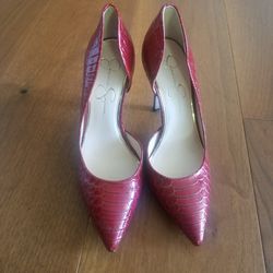 Jessica Simpson Size 7 Women's RED HEELS for PROM