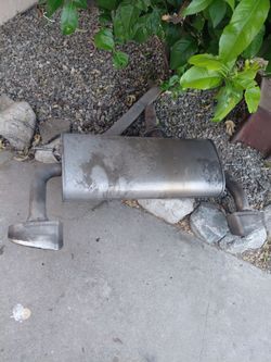 Stock exhaust for a 2014 Hyundai Genesis coupe