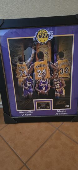 Lakers Signed Picture, SHAQ & MAGIC