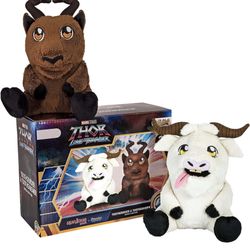 Bleacher Creatures Thor: Love & Thunder Limited Edition Kuricha Pack: Toothgnasher & Toothgrinder Witch Kuricha Plushies – Super Soft Chibi Inspired 