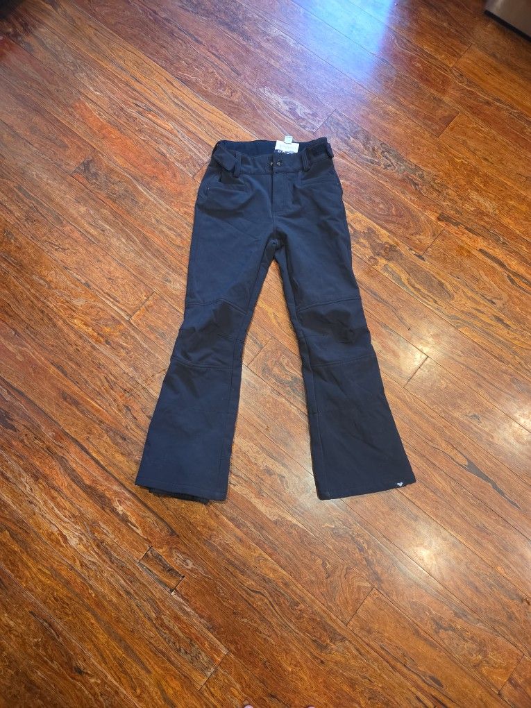 Roxy 10k Waterproof Girls Sz12  Black Snow Pants