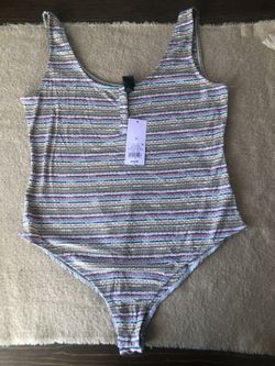 Womens Medium Bodysuit-Decatur And Tropical