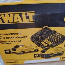 DeWalt 6.0ah And 4.0ah Batteries And Charger