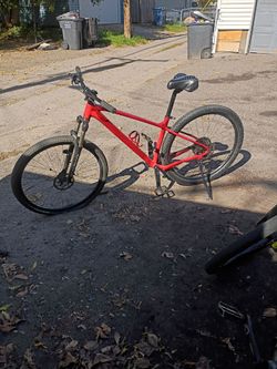 Red Hardtail Mountain Bike