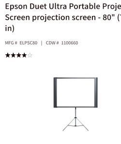 Screen projector with tripod