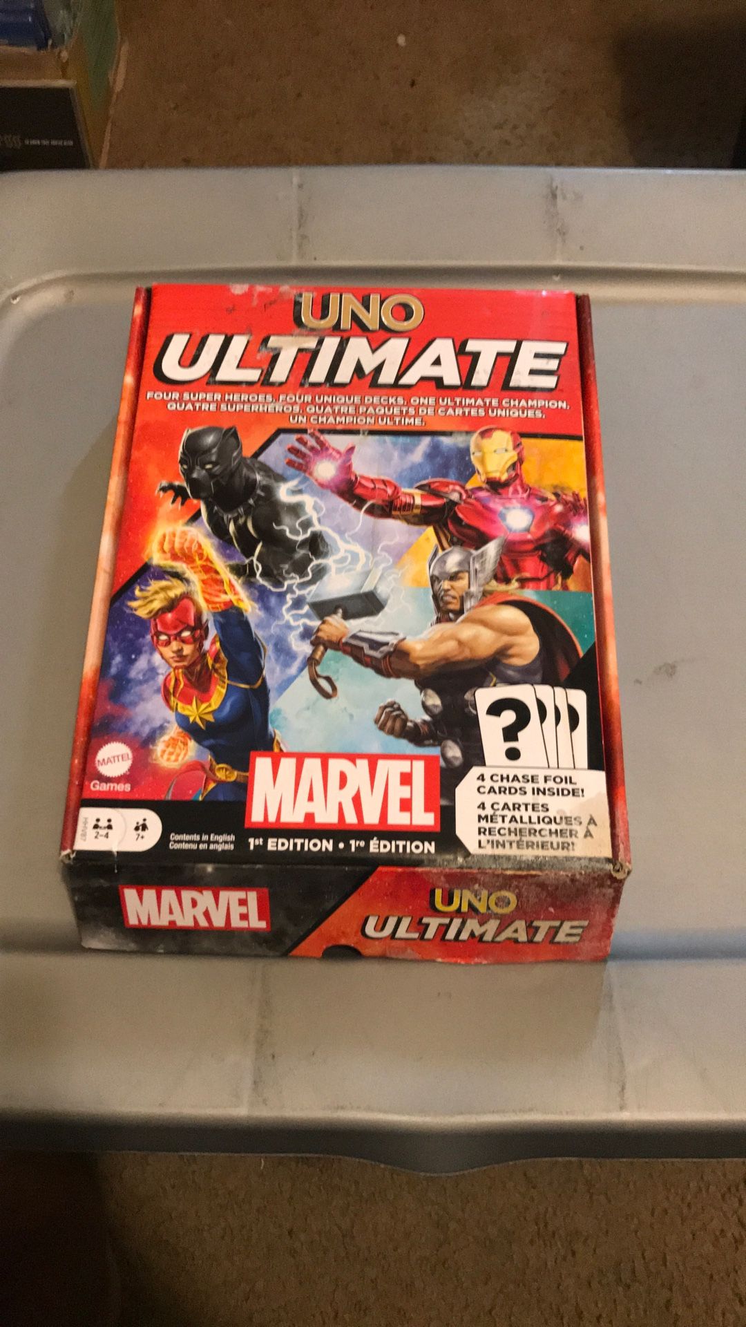Uno Ultimate Marvel First Edition Card Game