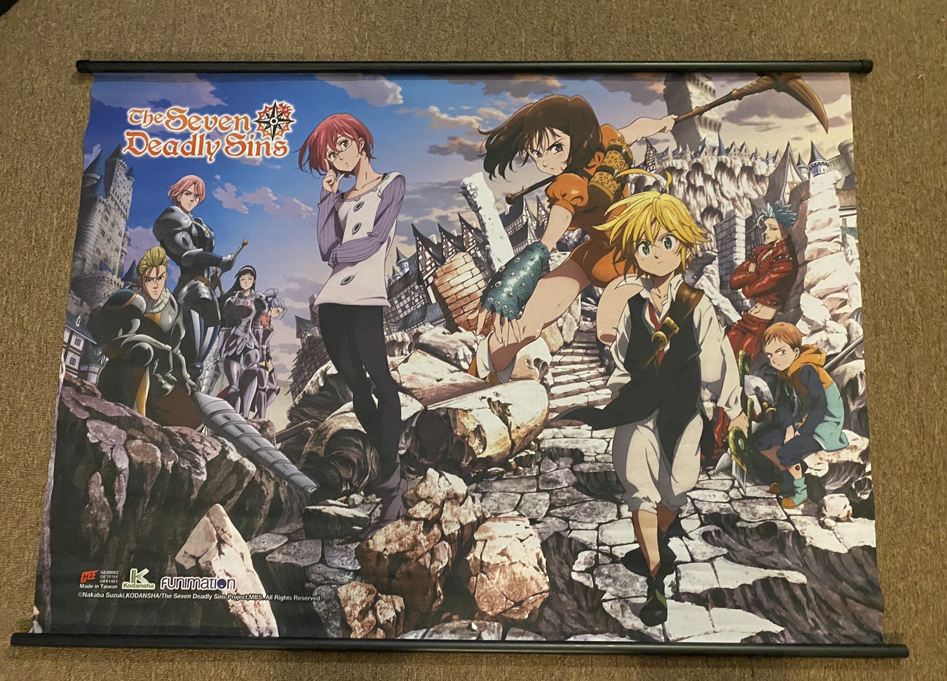 The Seven Deadly Sins Anime Wall Scroll/Poster