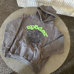 Grey Sp5der Hoodie