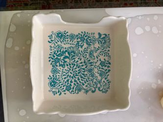Napkin holder Teal Floral