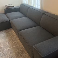 Modway Restore 4-Piece Sectional Sofa Couch - Gray 