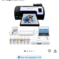 👍regular Price Was$3299. Now $2500!Lancellt Auto Maintenance M1630 Pro DTF Bundle With Roll Feeder, White Ink Circulation For DIY Shirt Printing