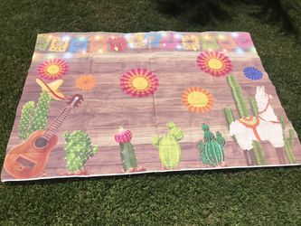 Vinyl fiesta backdrop 7x5ft