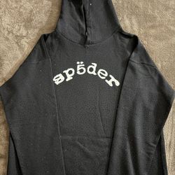 Black Rhinestone Spider Hoodie 