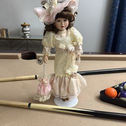 Brass Key Porcelain doll