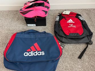 (3) Adidas AE 2 Anthony Edwards Pink Backpack Gym Bag Basketball Shoes Sz.13