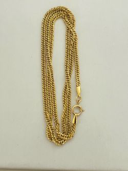 18K Gold Japan Style Chain – 17.75”