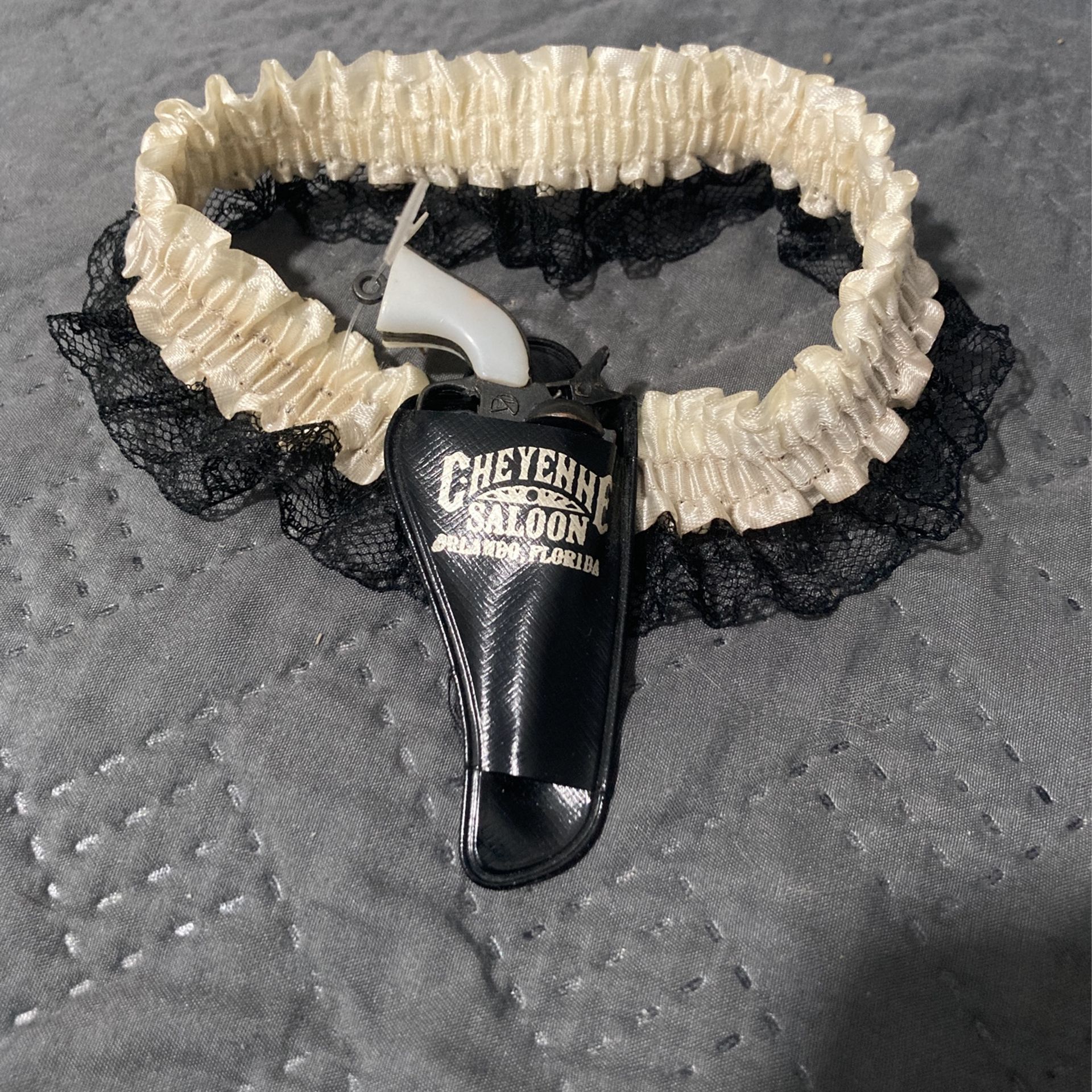 Wedding garter Belt With Toy Gun