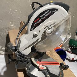 Miter saw Attached to table 