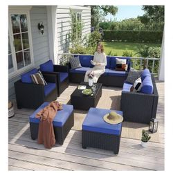 New, 9-seater Outdoor Patio Set( Already Assembled 