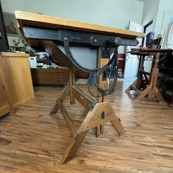Antique Hamilton Drafting Light Table