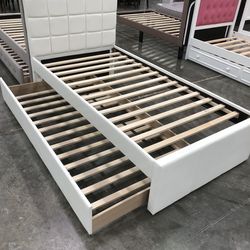 Twin Trundled Bed Frame Solid Wood New in the box