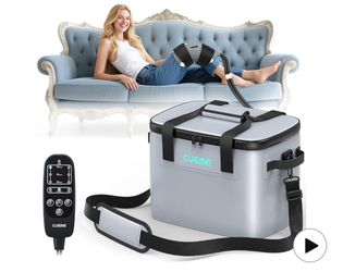 CUEME Cold Therapy Machine with Programmable Timer, Ice Machine for Knee After Surgery, Knee Replacement Recovery System, Cryotherapy Pain Relief, w/C