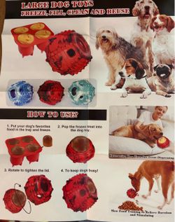 Frozen dog treat chew toy