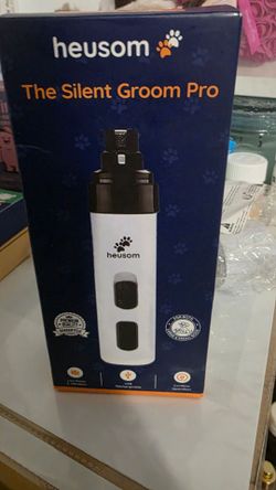 Heusom The Silent Groom Pro - Electric Pet Nail Grinder & Trimmer (New in Box)