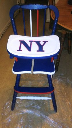 Hand-painted highchair