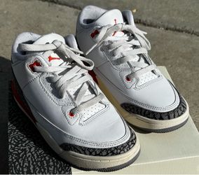 Air Jordan 3 Retro PS Size 13C White Cosmic Clay Sail PreSchool
