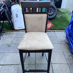 Coaster Gabriel 25 in.Cappuccino and Beige Wood Counter Height Stools with Upholstered Seat Set of 2