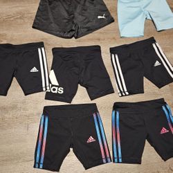 adidas Kids Girls Bike Shorts 3-Stripes