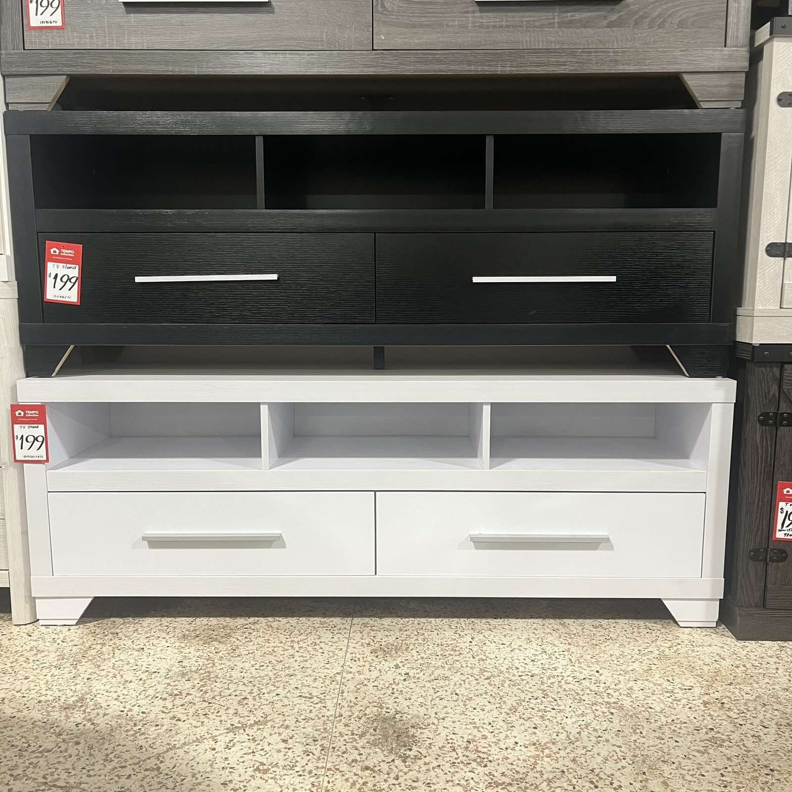 Large TV Stand, Gray or White or Black Colors