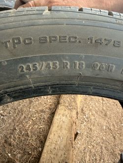 245/45R18 Continental tire