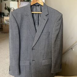 Joseph & Feiss Gold 44R 100% Lambs Wool Sport Coat