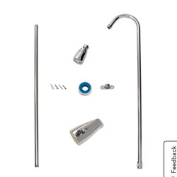 EZ Flo 11120 Spout Type Portable Add On Shower Unit , Chrome
