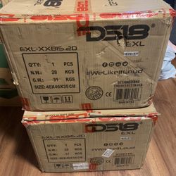 DS18 EXL   15inch SubWoofers Brand New