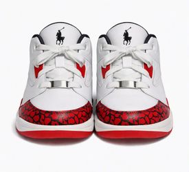 Beverly Hills Polo Club Men's White/Red High-Top Fashion Sneakers