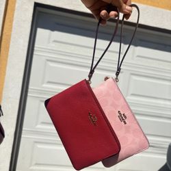 Red Wristlet From Coach 