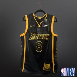 Lakers Kobe Bryant #8(Front) #24(Back) Black Jersey (Snakeskin Special Edition)