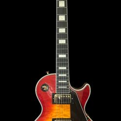 Epiphone Les Paul Custom 2025- Heritage Cherry Sunburst AAA Quilt Top 