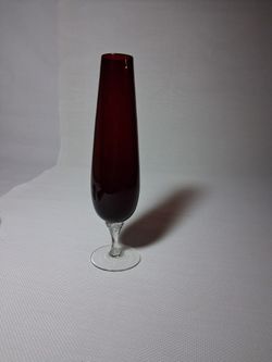 Vintage  Empoli Italian  art glass 9" tall