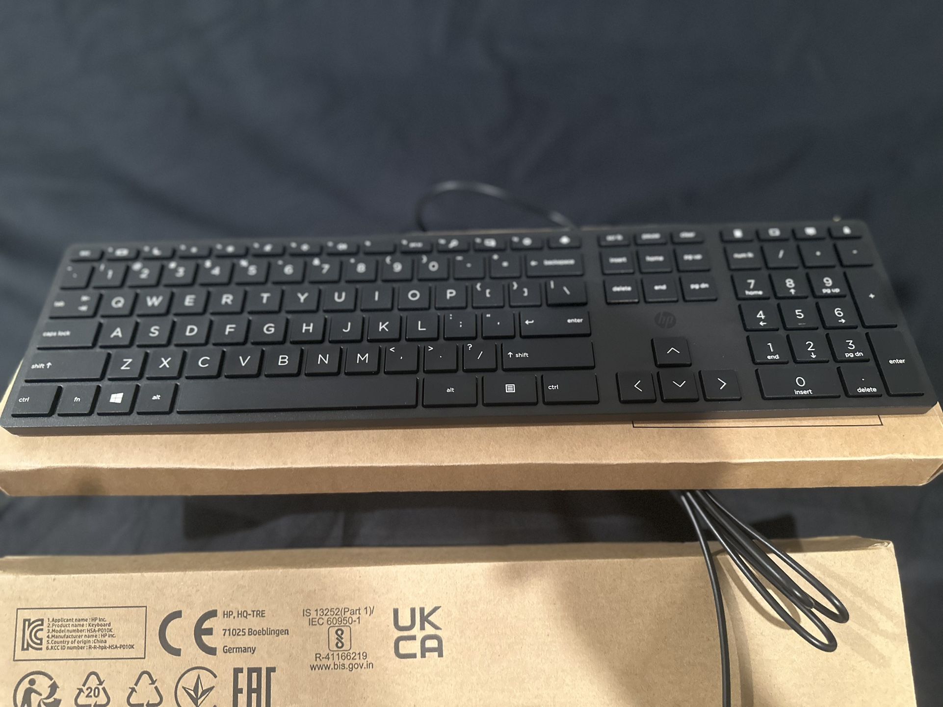 HP Halley USB Keyboard L96909-001