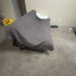 Solid Wood Futon + Thick Mattress (Not Ikea Junk)