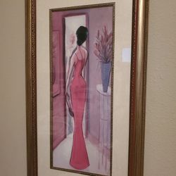 Lady In Evening Dress Wall Art