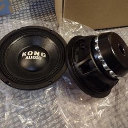 New 2 x 8" Kong Audio Neodymium Midrange Loud Speakers