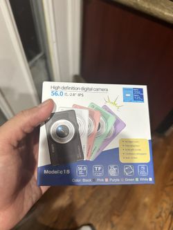 SECHKISS Upgrade Digital Camera, 56MP FHD 1080P Camera for Kids with 16x Zoom Anti Shake, Kid Camera with 32GB TF Card, Two Batteries, Lanyard, Compac