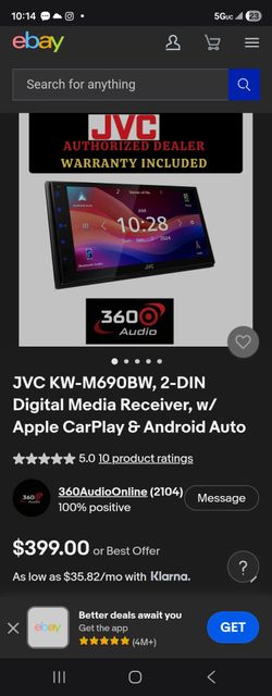 New jvc Wireless Car Play. Ke m690bw