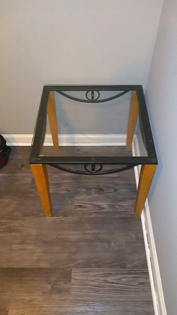 Glass top coffee table